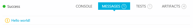 build messages