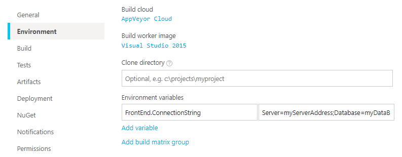 project-environment-variables