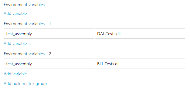 test categories