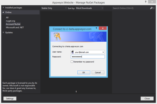 nuget-visualstudio-auth